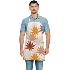 Autumn Leaves Pattern  Kitchen Apron by designsbymallika