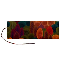 Autumn Trees Roll Up Canvas Pencil Holder (m)