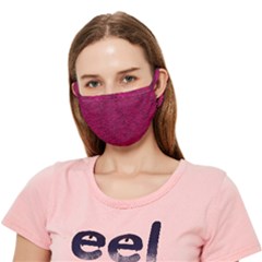 Fuschia Pink Melee Crease Cloth Face Mask (adult) by SpinnyChairDesigns