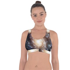 Galaxy Space Cross String Back Sports Bra by Sabelacarlos