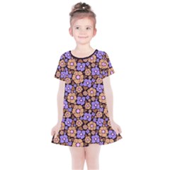 Nostalgic Flowers Kids  Simple Cotton Dress by FloraaplusDesign