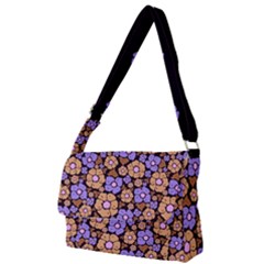 Nostalgic Flowers Full Print Messenger Bag (s) by FloraaplusDesign