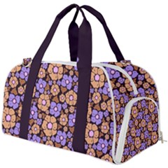 Nostalgic Flowers Burner Gym Duffel Bag by FloraaplusDesign