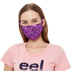 Purple Camouflage Crease Cloth Face Mask (Adult)