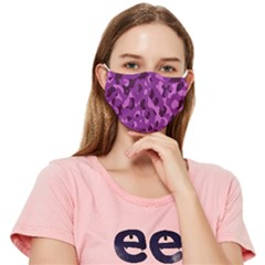 Purple Camouflage Fitted Cloth Face Mask (Adult)