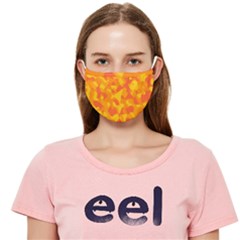 Orange Yellow Camouflage Cloth Face Mask (adult) by SpinnyChairDesigns