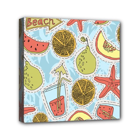 Tropical pattern Mini Canvas 6  x 6  (Stretched)