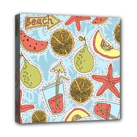 Tropical pattern Mini Canvas 8  x 8  (Stretched)