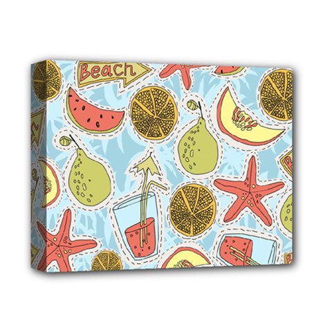 Tropical Pattern Deluxe Canvas 14  X 11  (stretched)