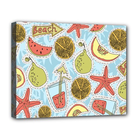 Tropical pattern Deluxe Canvas 20  x 16  (Stretched)