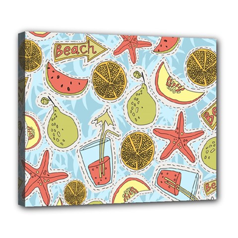 Tropical pattern Deluxe Canvas 24  x 20  (Stretched)