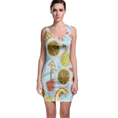 Tropical pattern Bodycon Dress