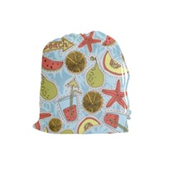 Tropical Pattern Drawstring Pouch (large)