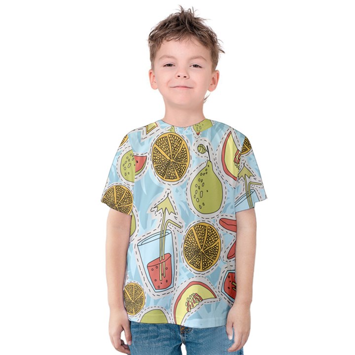 Tropical pattern Kids  Cotton Tee