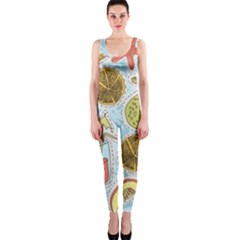 Tropical pattern One Piece Catsuit