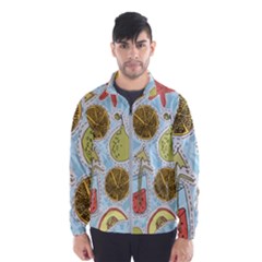 Tropical pattern Men s Windbreaker