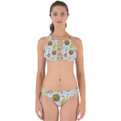 Tropical pattern Perfectly Cut Out Bikini Set