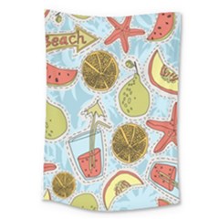 Tropical pattern Large Tapestry
