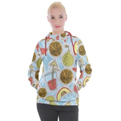 Tropical pattern Women s Hooded Pullover