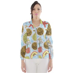 Tropical Pattern Women s Windbreaker