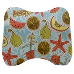 Tropical pattern Velour Head Support Cushion