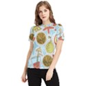 Tropical pattern Women s Short Sleeve Rash Guard View1