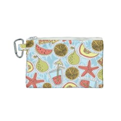 Tropical pattern Canvas Cosmetic Bag (Small)