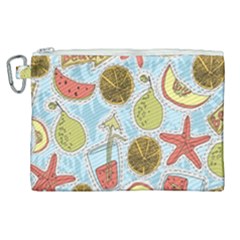Tropical pattern Canvas Cosmetic Bag (XL)