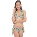 Tropical pattern Tie It Up Bikini Set View1