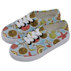 Tropical Pattern Kids  Classic Low Top Sneakers