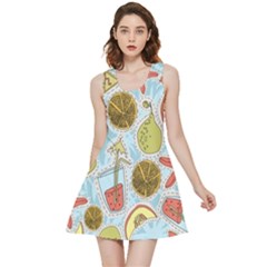 Tropical Pattern Inside Out Reversible Sleeveless Dress