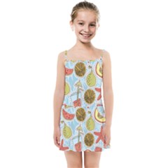 Tropical pattern Kids  Summer Sun Dress