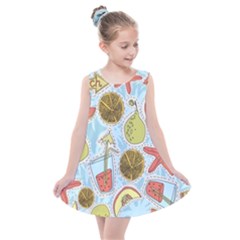 Tropical Pattern Kids  Summer Dress
