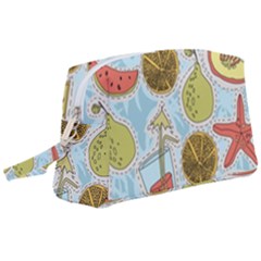 Tropical pattern Wristlet Pouch Bag (Large)