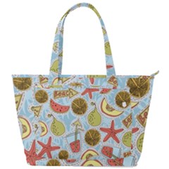 Tropical Pattern Back Pocket Shoulder Bag 