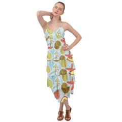 Tropical Pattern Layered Bottom Dress by GretaBerlin
