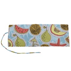 Tropical Pattern Roll Up Canvas Pencil Holder (s)