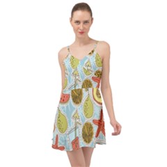 Tropical pattern Summer Time Chiffon Dress