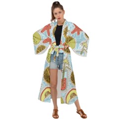 Tropical Pattern Maxi Kimono by GretaBerlin