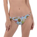 Tropical pattern Ring Detail Bikini Bottom View1