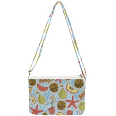 Tropical Pattern Double Gusset Crossbody Bag by GretaBerlin