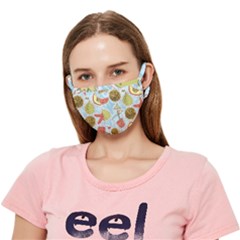 Tropical pattern Crease Cloth Face Mask (Adult)