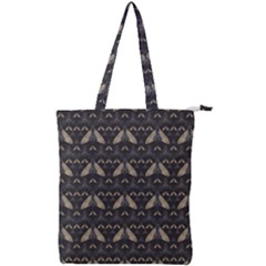 Moth Pattern Double Zip Up Tote Bag by GretaBerlin