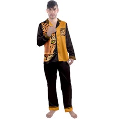 Men s Long Sleeve Satin Pyjamas Set