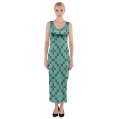 Tiles Fitted Maxi Dress by Sobalvarro