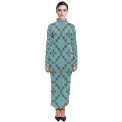 Tiles Turtleneck Maxi Dress by Sobalvarro