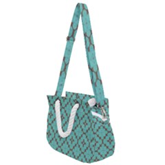 Tiles Rope Handles Shoulder Strap Bag by Sobalvarro