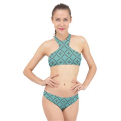 Tiles High Neck Bikini Set by Sobalvarro