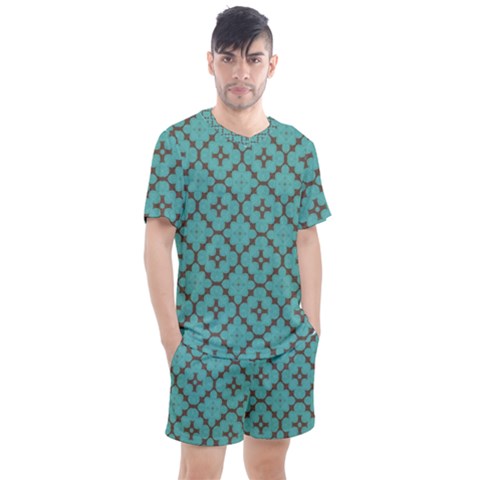 Tiles Men s Mesh Tee And Shorts Set by Sobalvarro