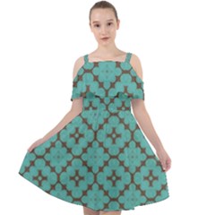 Tiles Cut Out Shoulders Chiffon Dress by Sobalvarro